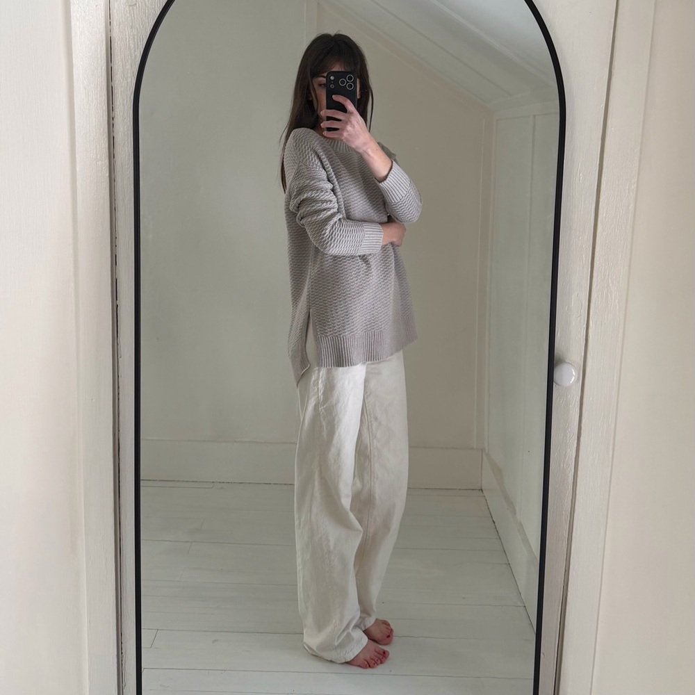 Gap Stitchy Oversized Pullover Sweater in Light Heather Grey - Picture 4 of 8